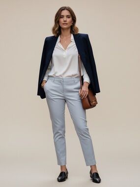 J.Crew Martie Pant Light Grey Slim Ankle Trouser Size 12